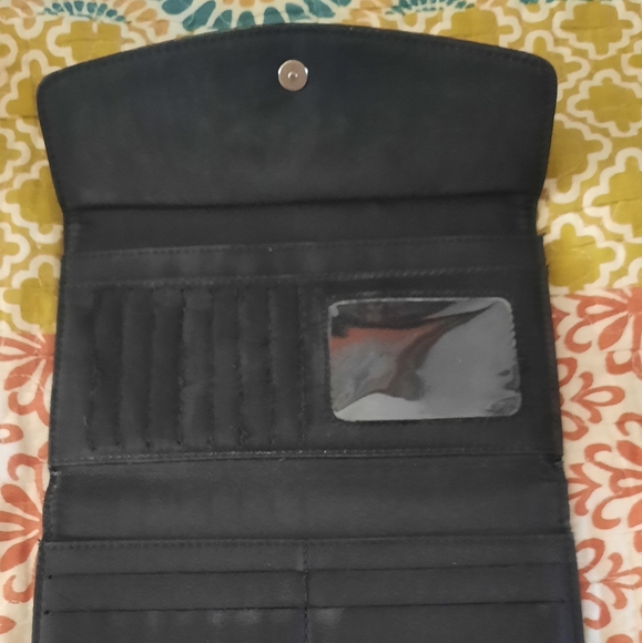 Brighton Black & Brown Leather Wallet EUC - Picture 7 of 13